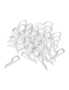 CLIPS PLASTICA LISCE PER CAMICIA MOD.G004 TRASP.